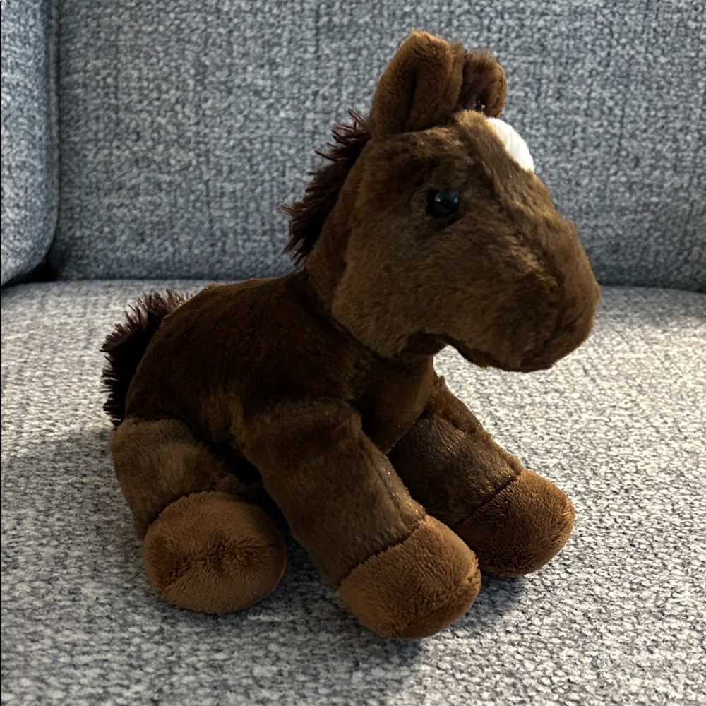 Aurora mini flopsie chestnut Brown Plush Horse Toy
